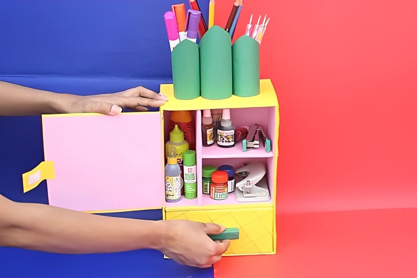 làm đồ chơi từ thùng sữa