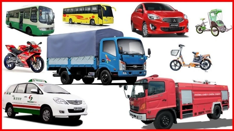 sắt chủ yếu được sử dụng cho các loại xe 2 bánh, xe tải, xe buýt, ô tô và xe thô sơ