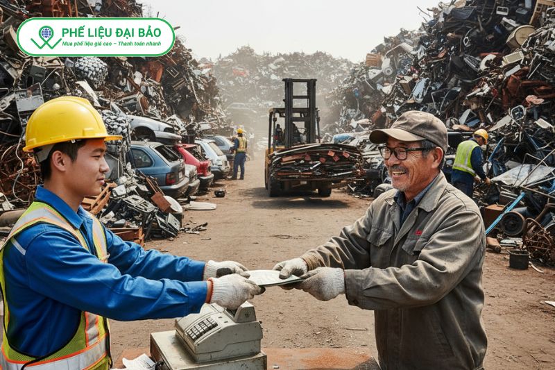 Thanh toán tại chỗ sau thu gom với hình thức linh hoạt rõ ràng