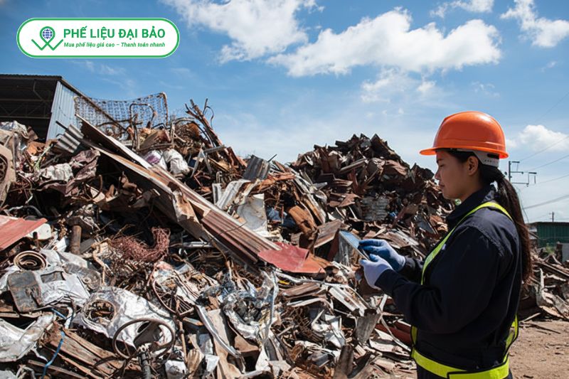 Phế liệu Đại Bảo khảo sát và định giá phế liệu trực tiếp hoặc từ xa