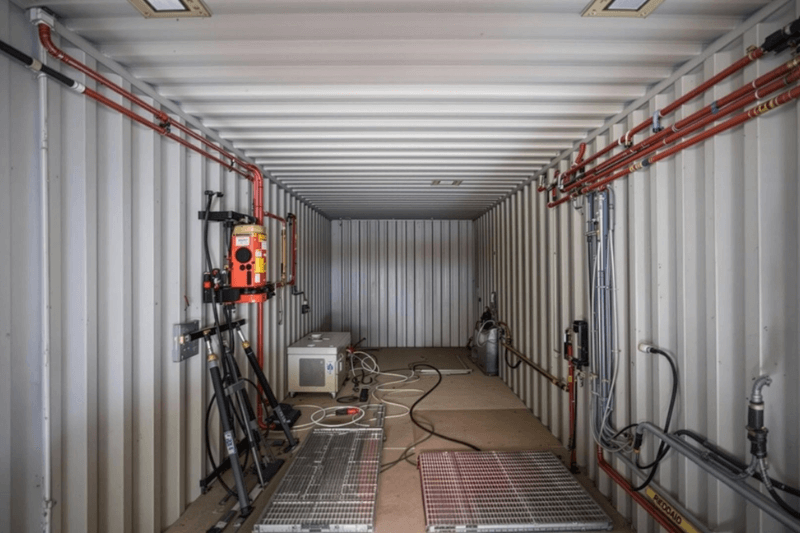 Kết cấu bên trong container