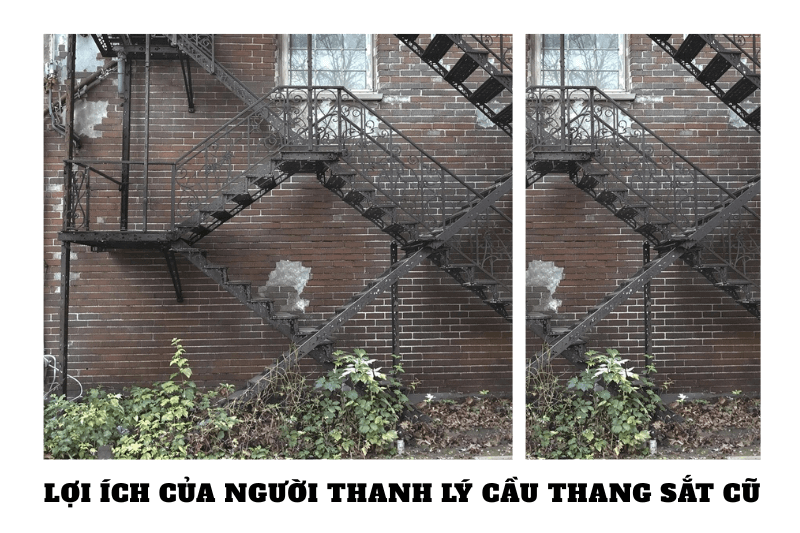 Lợi ích của người thanh lý cầu thang sắt cũ