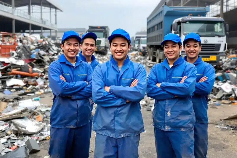đội ngũ nhân viên của phế liệu đại bảo