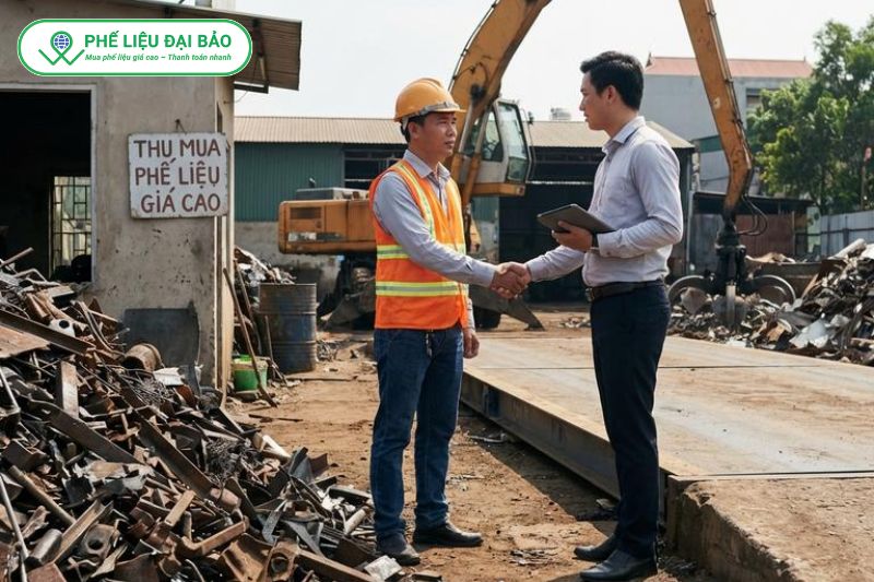 Quy trình thu mua phế liệu sắt 6 bước của Phế Liệu Đại Bảo