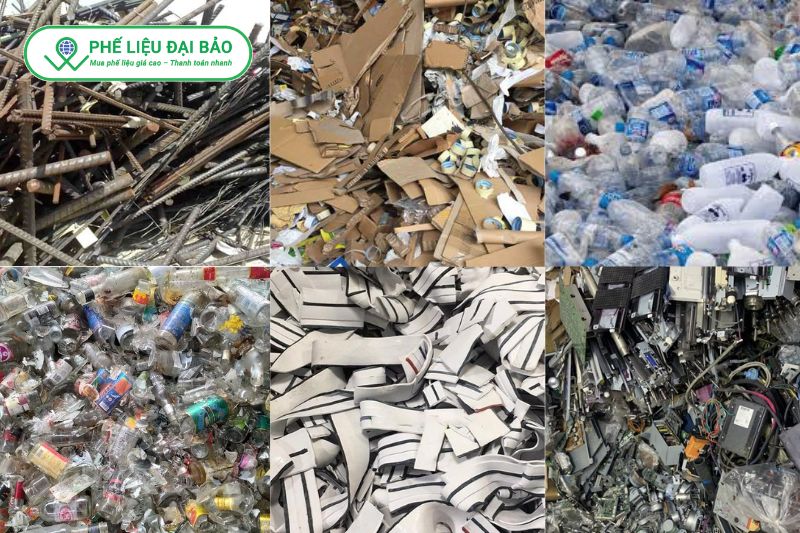 Đồng nát được phân loại theo vật liệu gồm kim loại, nhựa, giấy, cao su, thủy tinh và điện tử