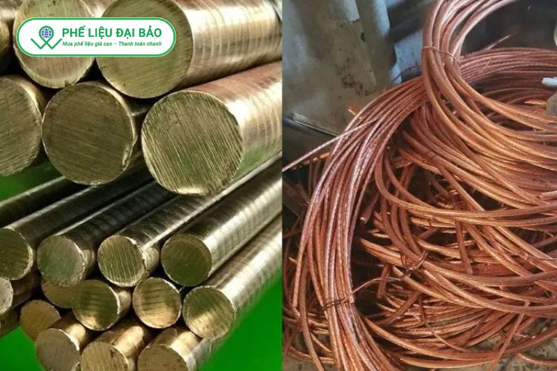 Đồng thau là hợp kim của đồng và kẽm có màu sắc thay đổi theo tỷ lệ kẽm