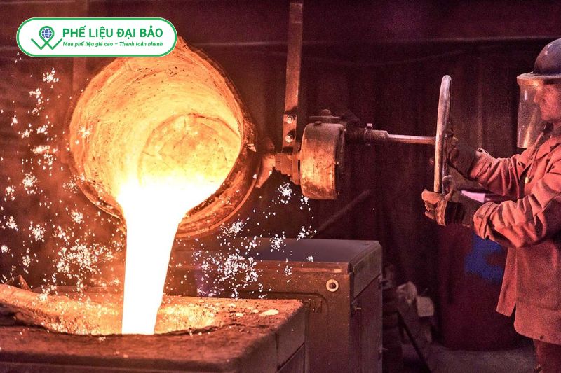 Nhiệt độ nóng chảy giúp xác định phương pháp nấu luyện kim loại và tối ưu quy trình tái chế