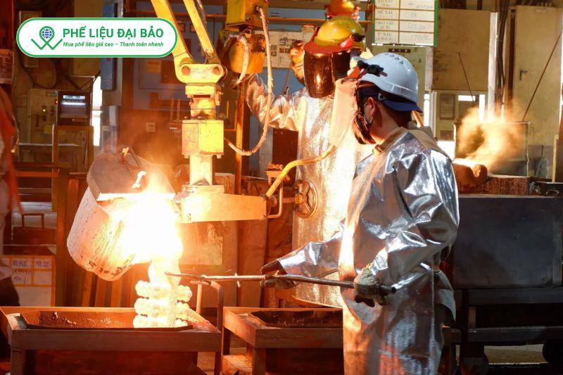 Phế liệu Đại Bảo áp dụng kiến thức nhiệt độ nóng chảy để tối ưu quy trình thu mua và tái chế kim loại