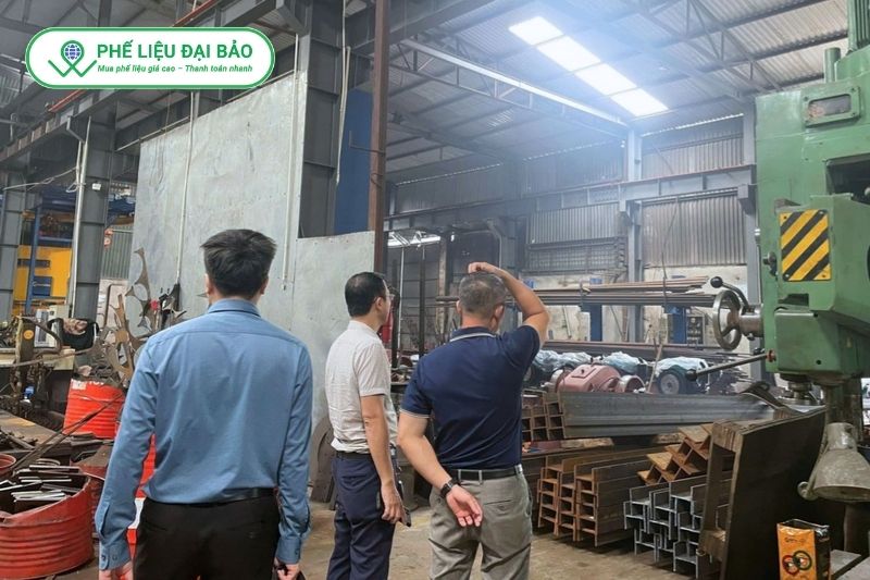 Phế liệu Đại Bảo khảo sát thực tế và báo giá phế liệu rõ ràng tại chỗ